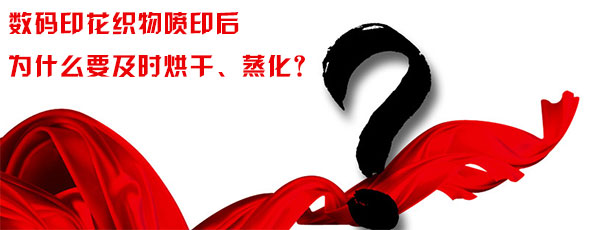 數碼印花織物噴印后為什么要及時烘干、蒸化? 數碼印花織物噴印后為什么要及時烘干、蒸化?