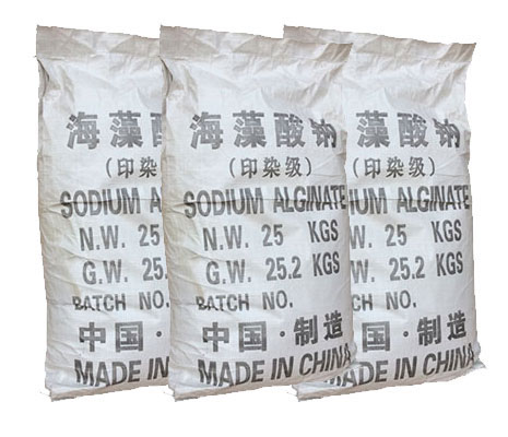 海藻酸鈉對印花粘著牢度的關系